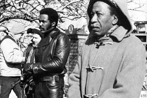 ROLE MODEL 1: Richard Roundtree and Parks on the set of Shaft. - photo © Warner Bros.